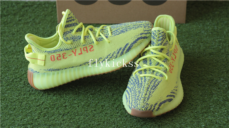 Correct Adidas Yeezy Boost 350 V2 Semi Frozen Yellow Brown Bottom